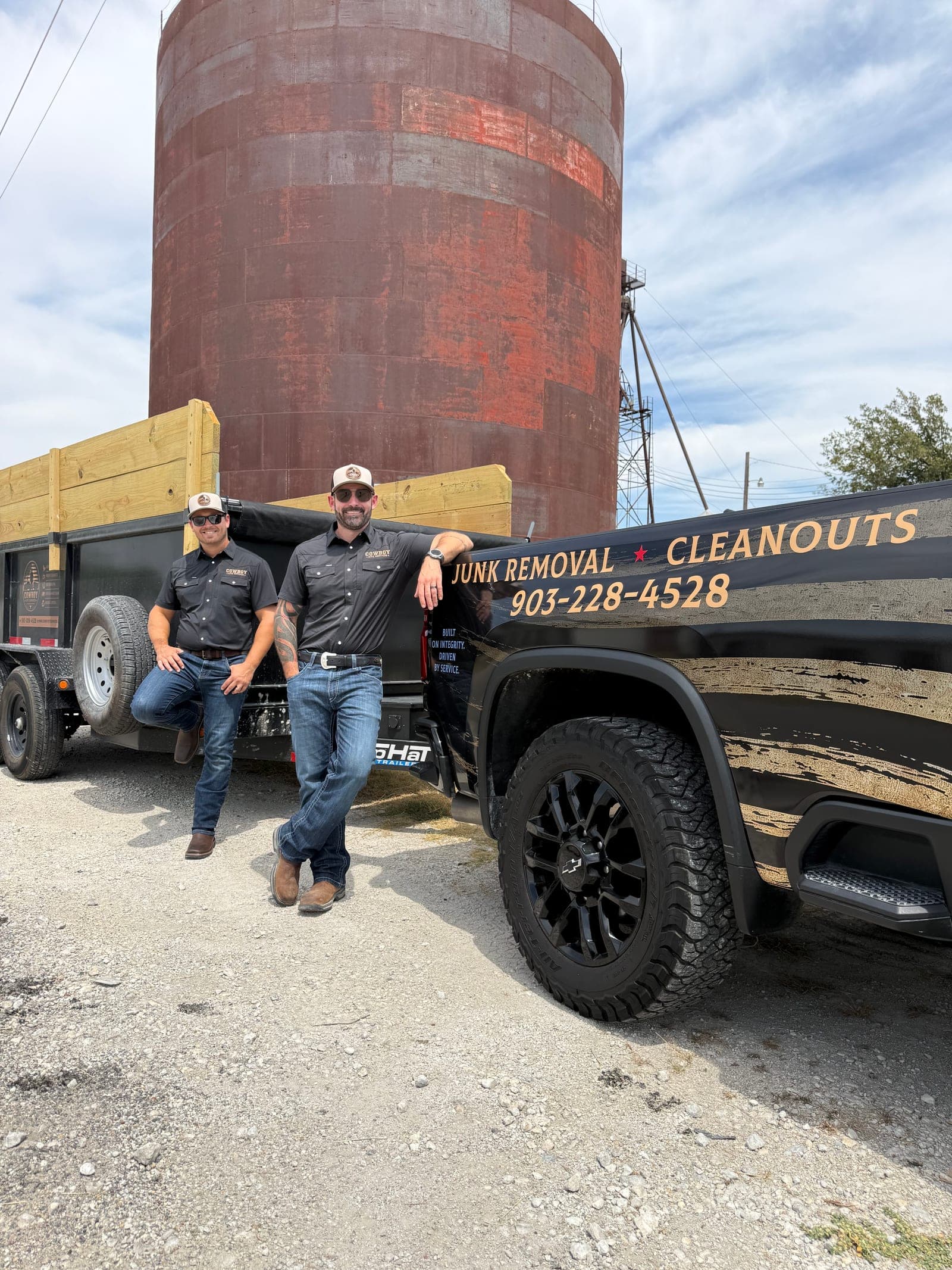 Michael Miller and Daniel Anderson, owners of Cowboy Site Services